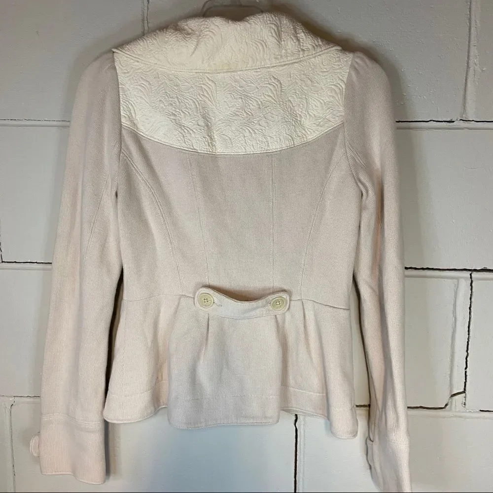 Free People Cream blazer size 2